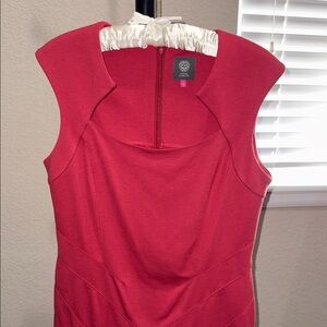 Vince Camuto Red Dress with White Accents